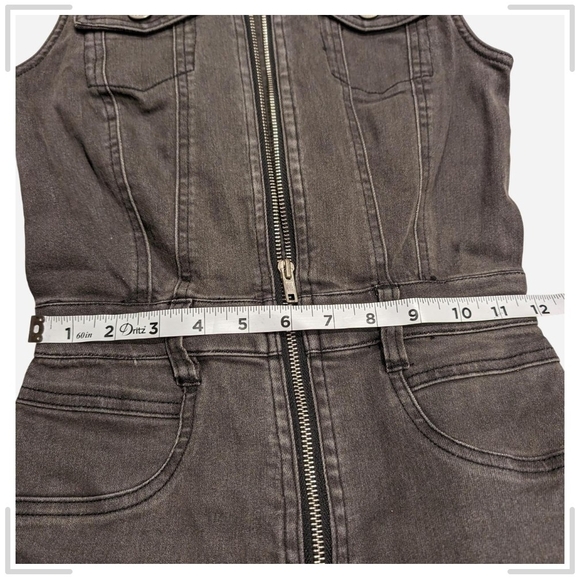 Pre-owned VENUS Charcoal Zippered Jumpsuit - Picture 5 of 8